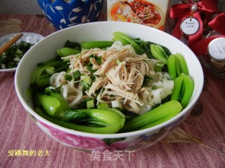 史云生原汁上汤鸡丝青菜面的做法步骤：9
