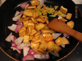 孜然土豆豆腐的做法步骤：7