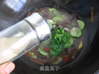 黄瓜猪血汤的做法步骤：12