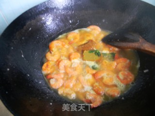 泰式咖喱虾的做法步骤：4