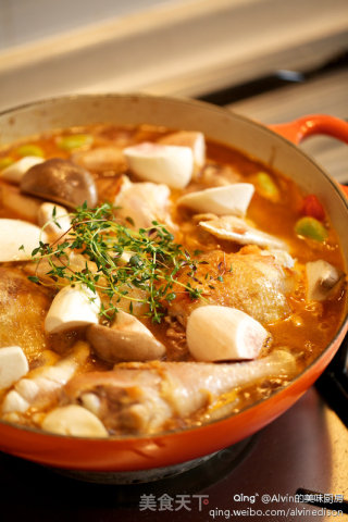 Thyme chicken with tomato sauce 茄汁鸡肉的做法步骤：8