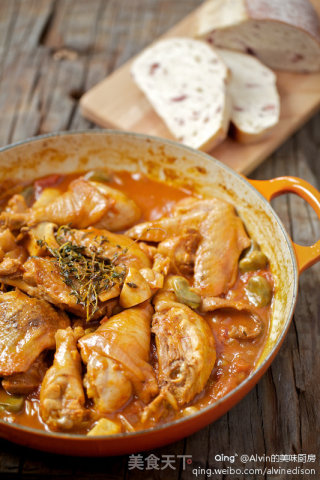 Thyme chicken with tomato sauce 茄汁鸡肉的做法步骤：9