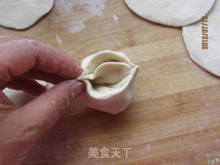 花朵绿豆沙包的做法步骤：11