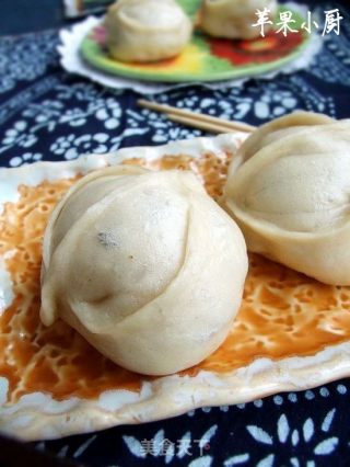 花朵绿豆沙包的做法步骤：13