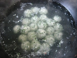 冬天享受春天的鲜味----荠菜豆腐丸子的做法步骤：8