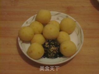 酥糯地瓜球的做法步骤：9