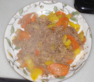 小炒烤牛肉的做法步骤：5