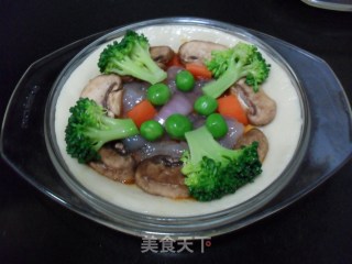单人份虾仁杂蔬披萨的做法步骤：17