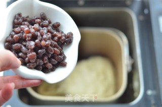 能下腰的土司---汤种蜜豆土司（面包机版）的做法步骤：6