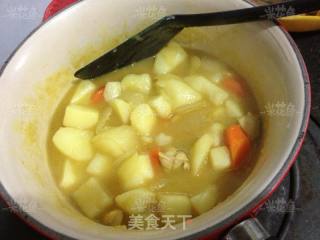 咖喱土豆鸡肉饭的做法步骤：7