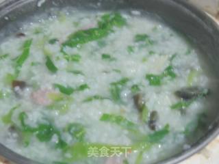 芥菜皮蛋瘦肉粥的做法步骤：6