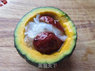 蜜汁银耳南瓜盅的做法步骤：6