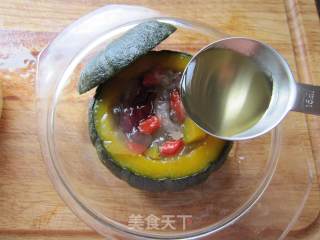 蜜汁银耳南瓜盅的做法步骤：8