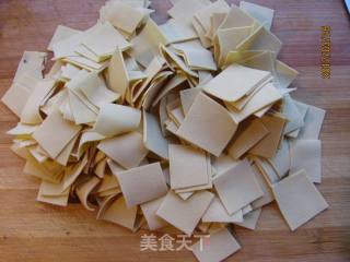 孜然豆皮的做法步骤：2