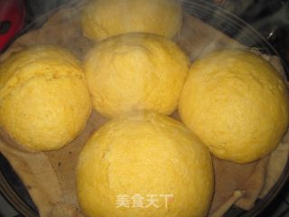 玉米面慢头的做法步骤：7