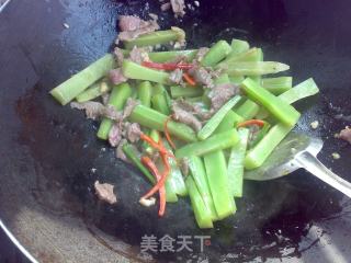 莴笋炒驴肉片的做法步骤：6