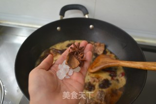 冬季御寒菜-【茶树菇烧排骨】的做法步骤：6