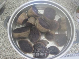 椰奶紫薯西米露的做法步骤：3