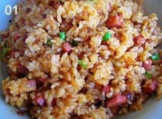 营养美味の蛋包饭。第一次做还满成功的的做法步骤：4
