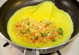 营养美味の蛋包饭。第一次做还满成功的的做法步骤：7
