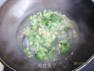 皮蛋蓝花汤的做法步骤：8