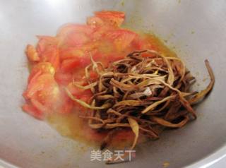 萱草花西红柿蛋面的做法步骤：5