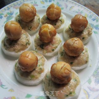 清蒸萝卜肉丸蛋的做法步骤：7