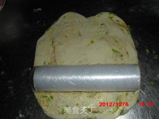 烤箱版葱花薄饼的做法步骤：14