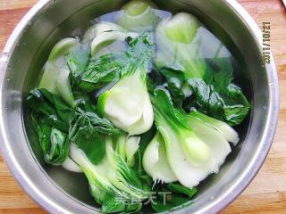 虾米手撕油菜的做法步骤：3