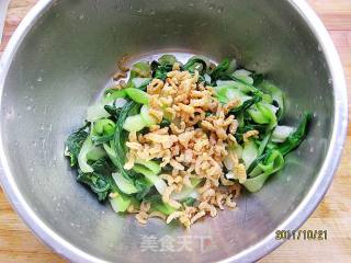 虾米手撕油菜的做法步骤：7