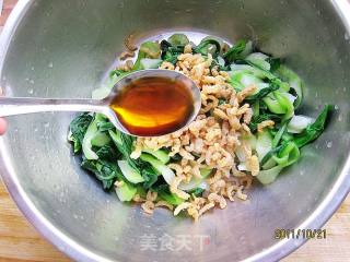 虾米手撕油菜的做法步骤：8