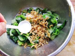 虾米手撕油菜的做法步骤：10