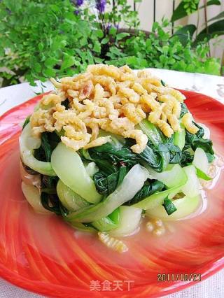 虾米手撕油菜的做法步骤：14