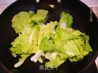 小白菜蟹味菇的做法步骤：4
