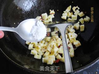 酸辣藕丁的做法步骤：5