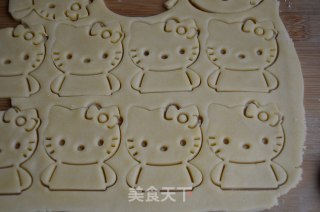 Hello Kitty卡通饼干的做法步骤：7