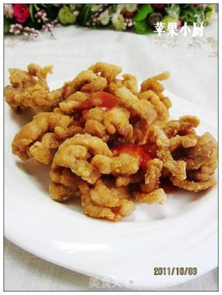 干炸菊花肉的做法步骤：8