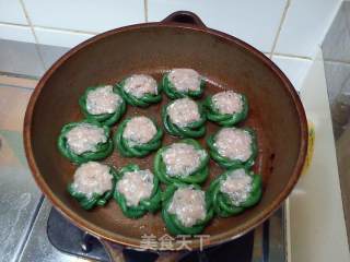 豆角酿鲮鱼肉的做法步骤：7