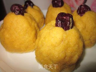 红枣豆渣窝头的做法步骤：12