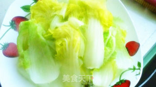 上汤娃娃菜的做法步骤：3