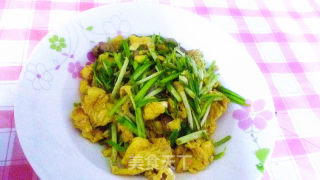 蒜苗鸡蛋炒肉丝的做法步骤：6