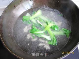 油菜肉丝面的做法步骤：5