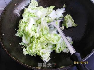 香菇素烧白菜的做法步骤：4