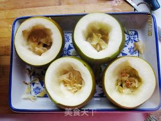 百合蒸梨盅的做法步骤：3