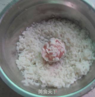 香菇肉珍珠丸的做法步骤：7