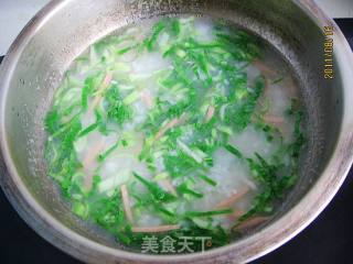 青菜火腿粥的做法步骤：6
