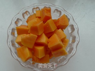 银耳豆浆木瓜饮的做法步骤：11