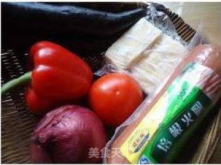 培根奶酪焗茄子的做法步骤：1