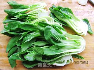 火腿油菜的做法步骤：1