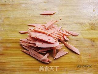 火腿油菜的做法步骤：3